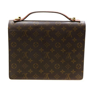 Louis Vuitton Handbag LV Canvas Monceau Shoulder Monogram Brown Bag